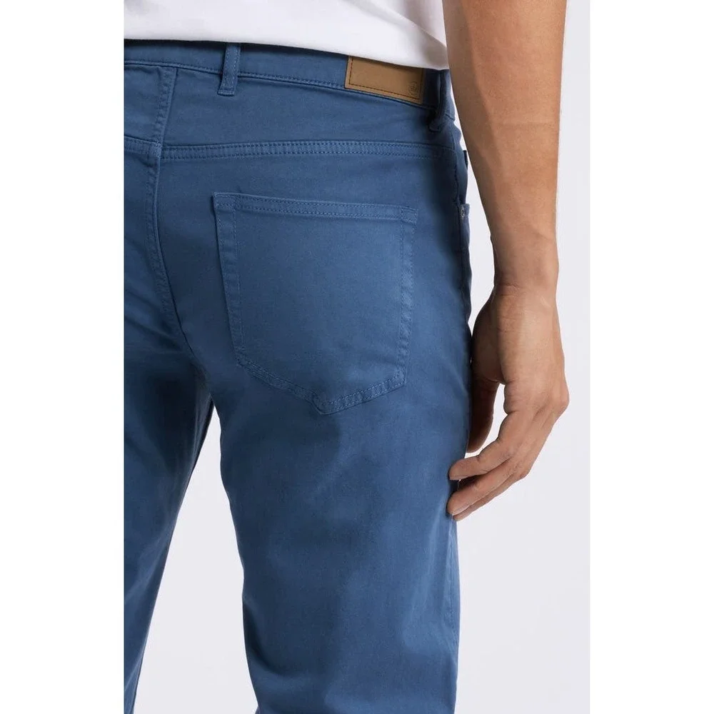 Peter Millar Crown 5-Pocket Pants Mens 31 Blue Cotton Modal Stretch Straight Leg